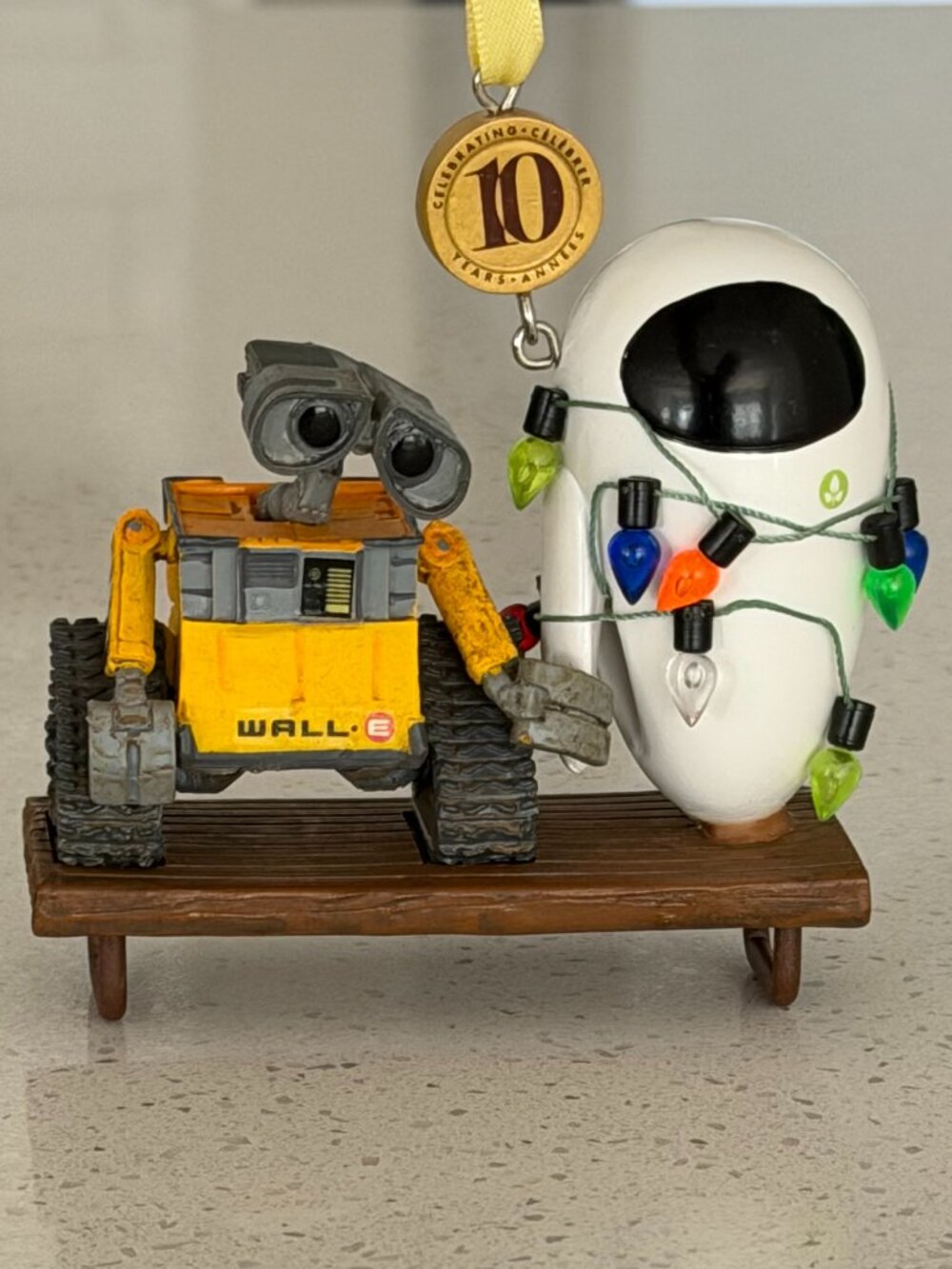 Disney Store Sketchbook Ornament Wall-e and EVE 10-Year Legacy
